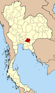 Peta Thailand menunjukkan Prachinburi