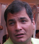 From http://commons.wikimedia.org/wiki/File:Rafael_Correa_IMG_0403.cropped.JPG: Rafael Correa