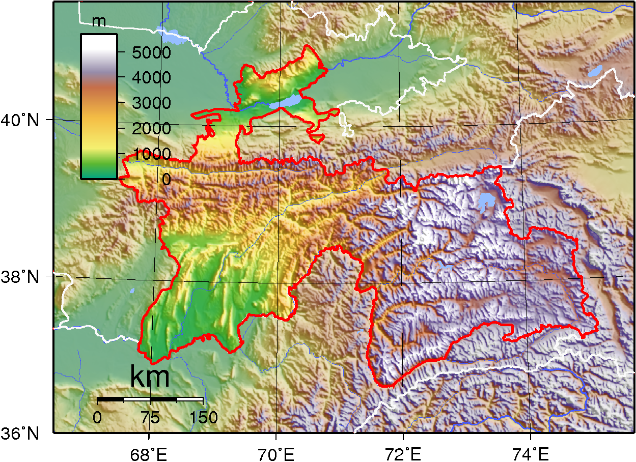 Image:Tajikistan Topography
