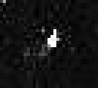 Měsíc Thrym na snímku pořízeném sondou Cassini 5. dubna 2009