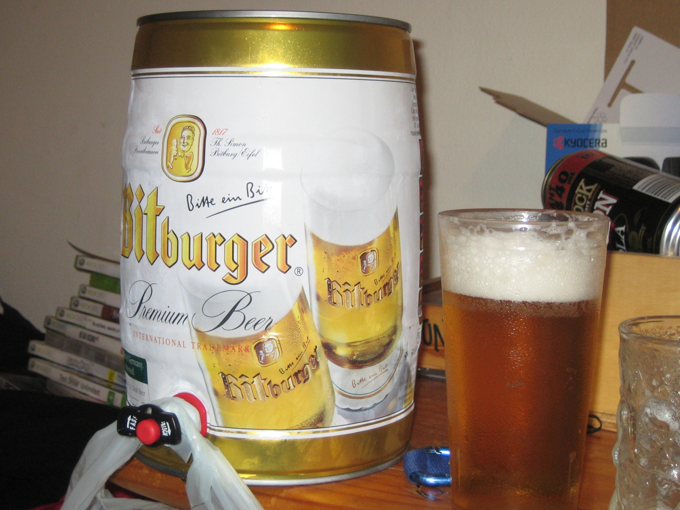 bitburger mini keg