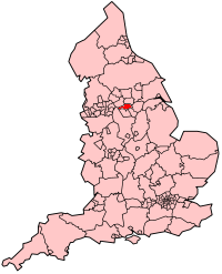 Kart over Barnsley