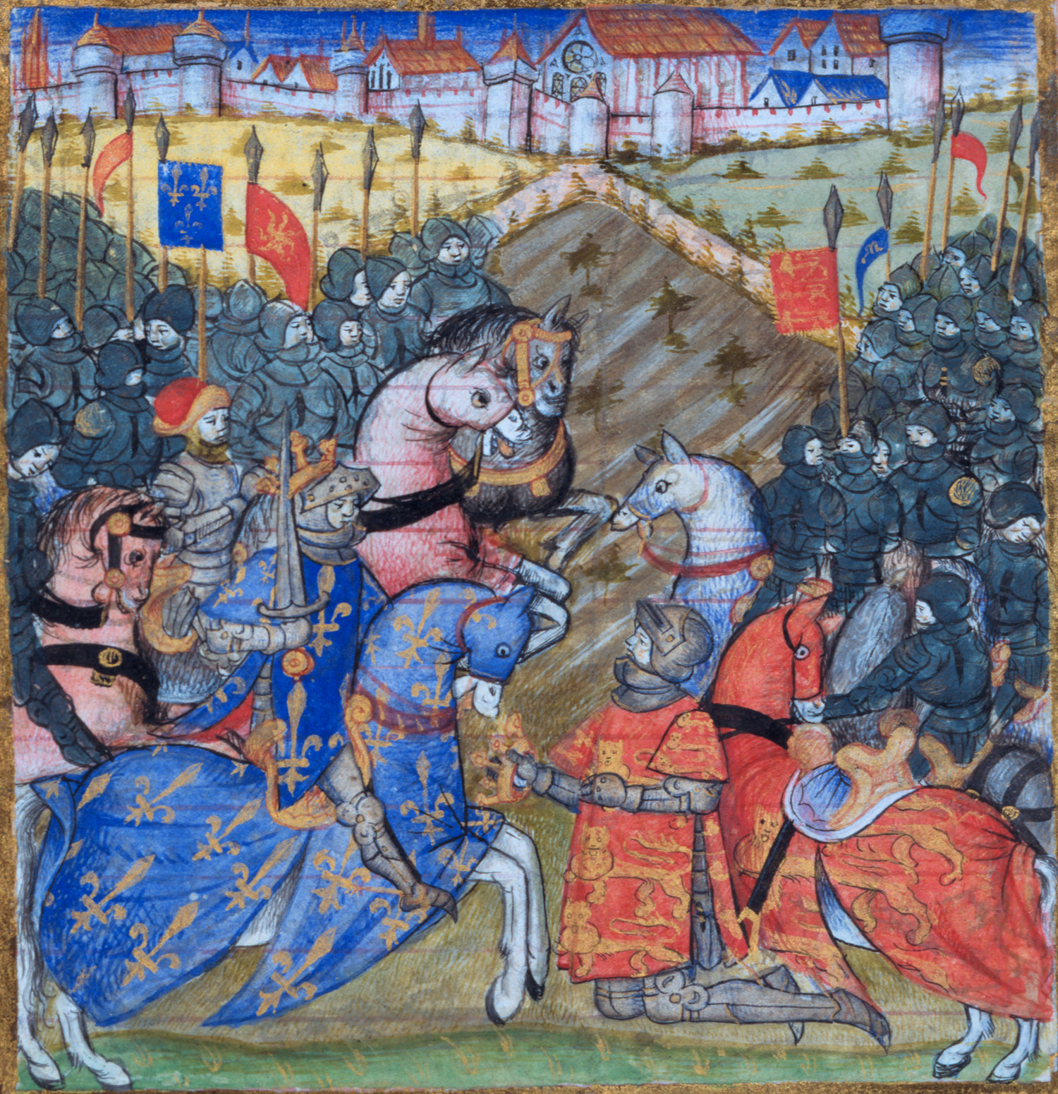 King Richard Coeur-de-lion v. King Philip II of France. Filip Richard Berry1195.jpg