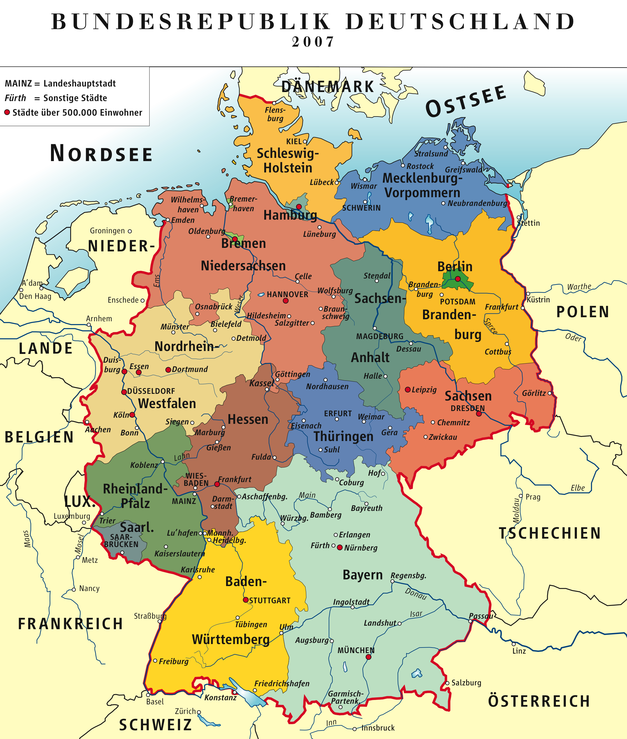 Map of »Federal Republic of Germany«