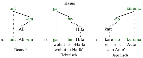 Inter-Wort-Katenae (Kasusrektion)