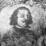 Black and white portrait of Juan de Valds Leal