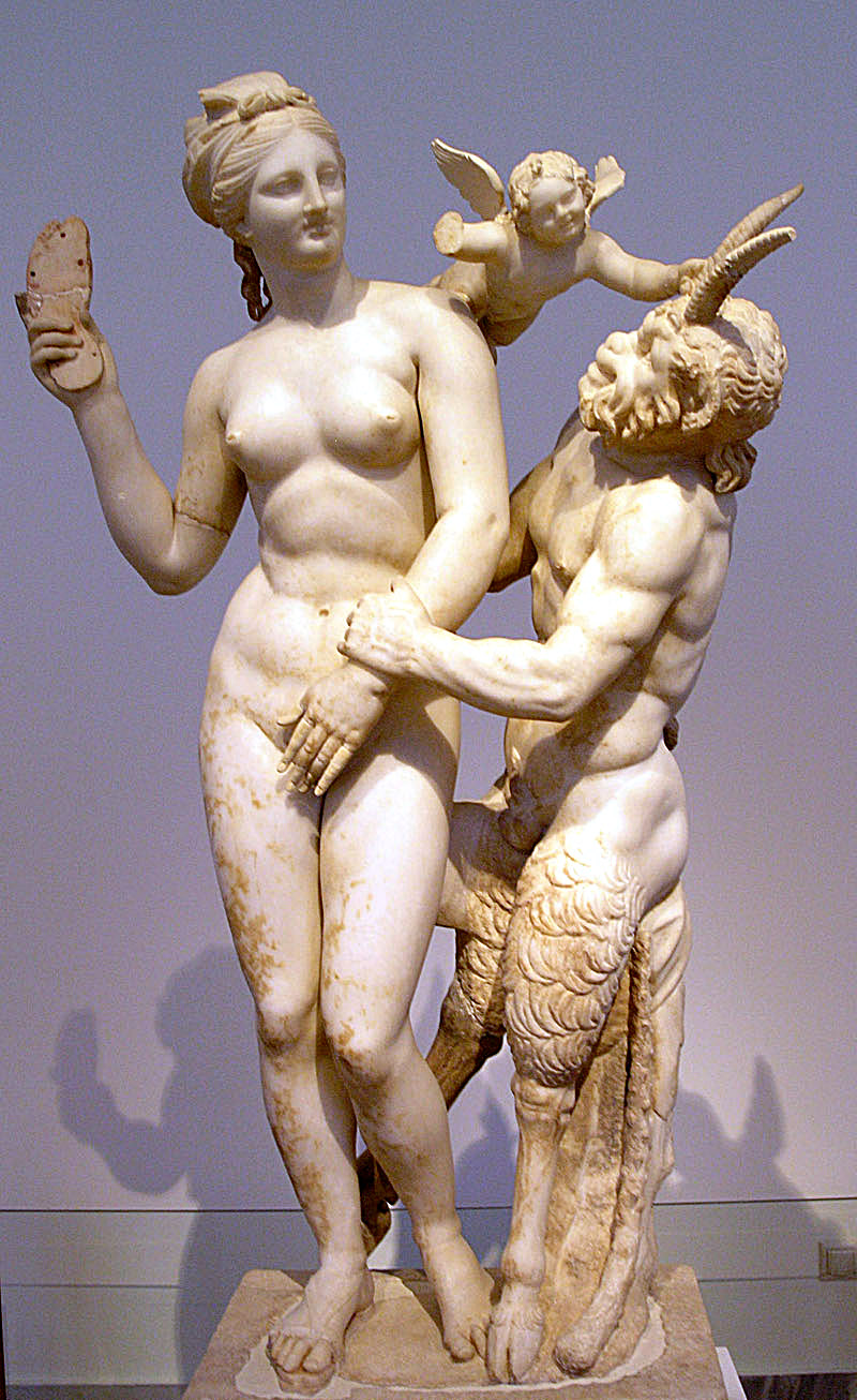 Pan, Aphrodite et Éros.