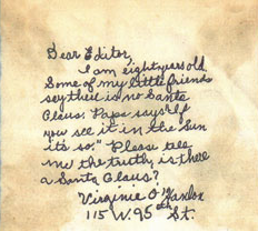 The original letter sent asking about the vera...