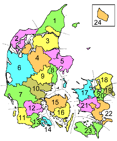 Amtsinddeling 1794-1970