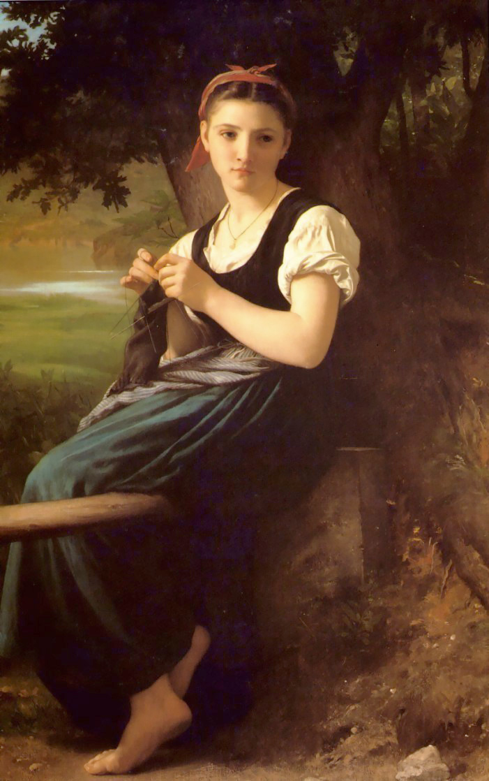 File:The Knitting Woman painting by William-Adolphe Bouguereau.jpg