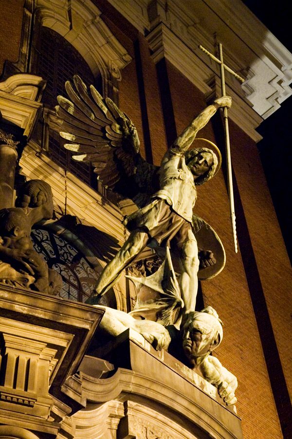 Statue of Archangel Michael by August Vogel ab...