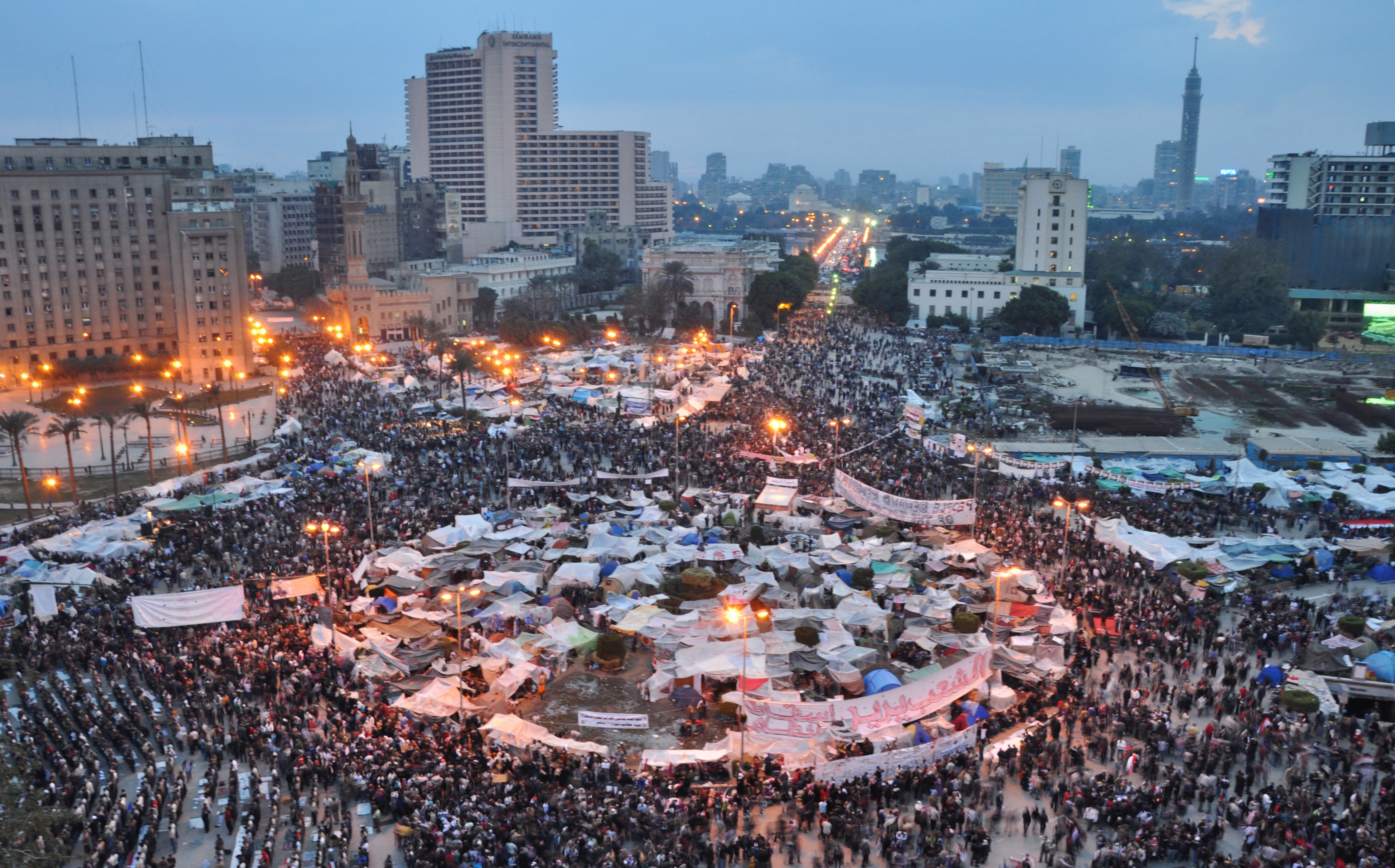 Tahrir Square in February 2011