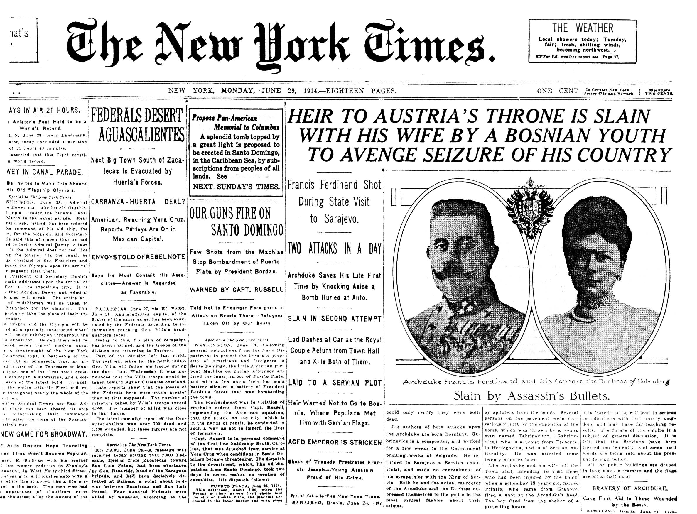 An issue of The New York Times dated June 29