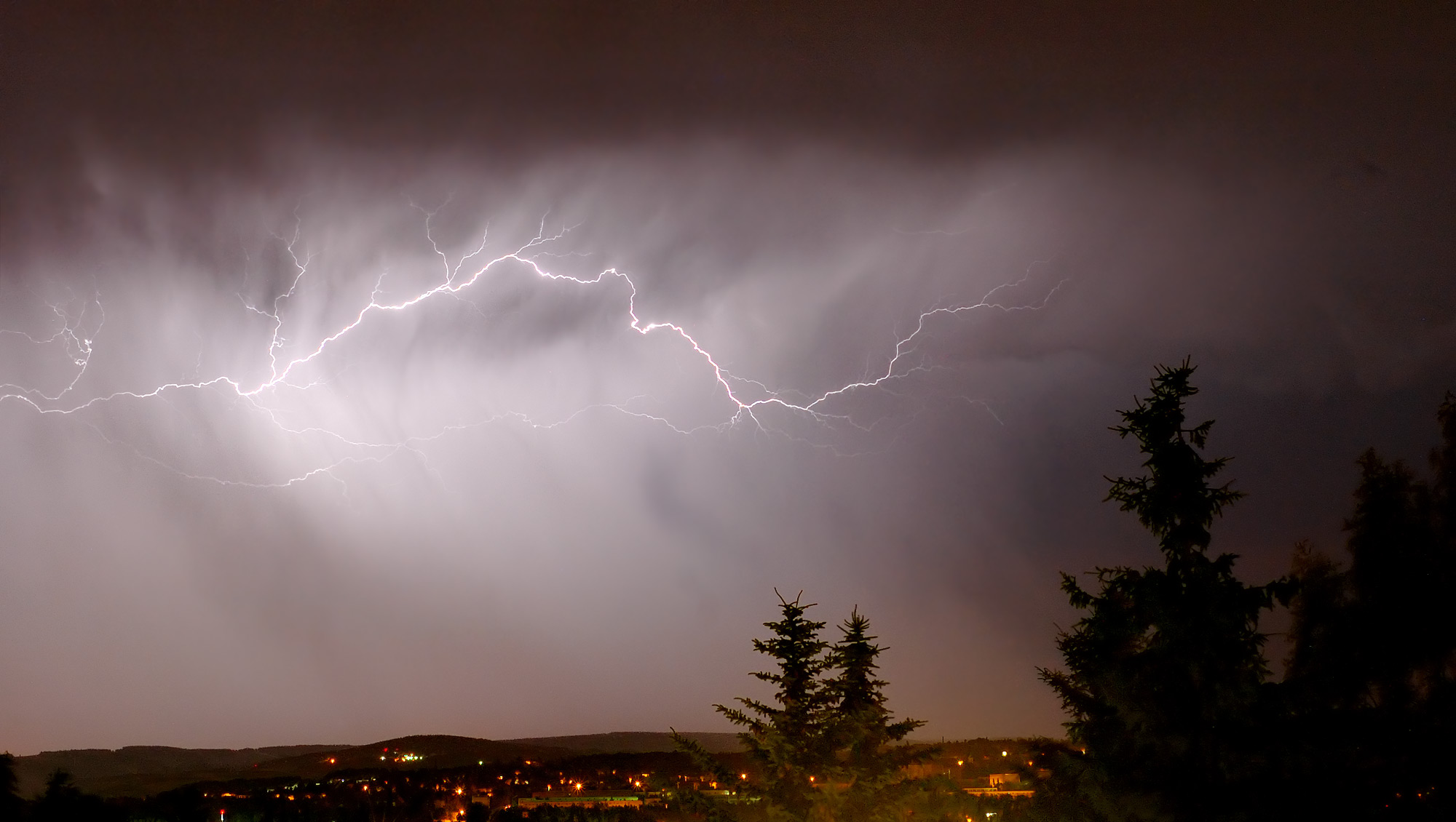 animated lightning cloud