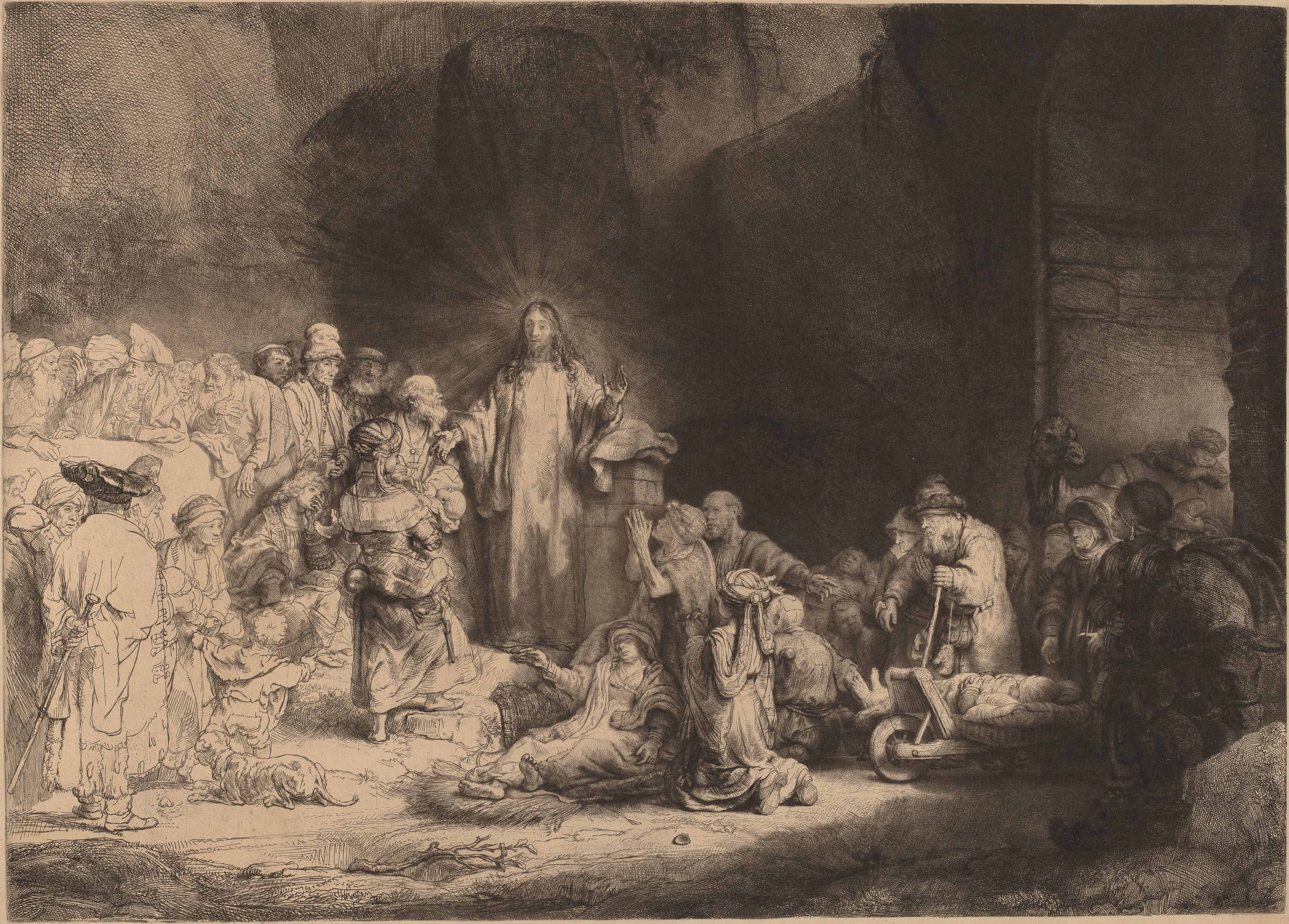 Rembrandt Christ Preaching