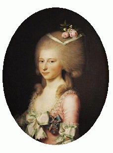 Archivo: Luise Auguste von Augustenburg reunió de Orde van Christiaan VII puerta Jens Juel en 1784.gif