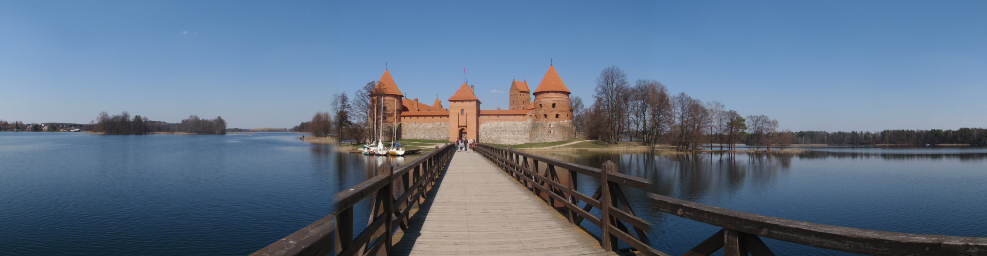 castle by lake