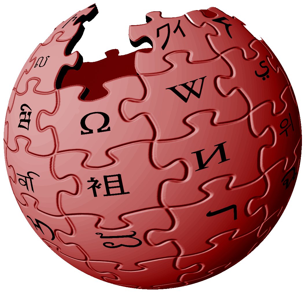 FileWikipedia logo red.png Wikipedia, the free encyclopedia