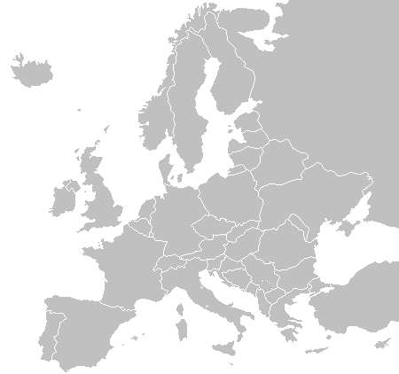 Blank Map Of Europe 2008