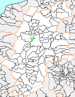 豊科町の県内位置図