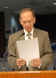 Mayor George Cretekos declares August Coast Guard Month in Clearwater Aug. 1, 2013 cropped.png