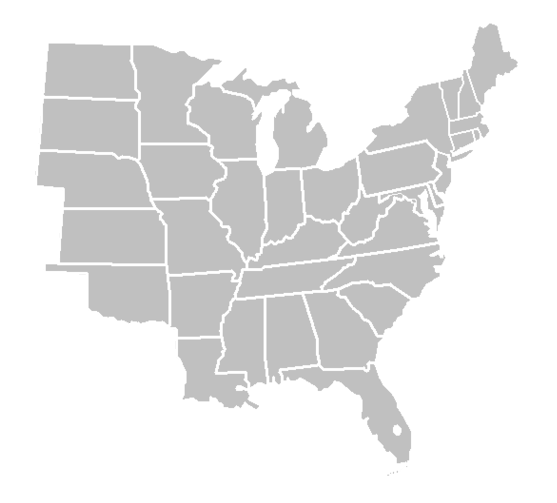 map of usa states. BlankMap-USA-states-east.png‎