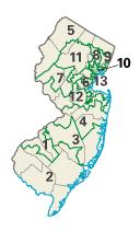 New Jersey: Kongress-Wahlkreise