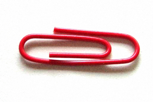 One red paper clip?