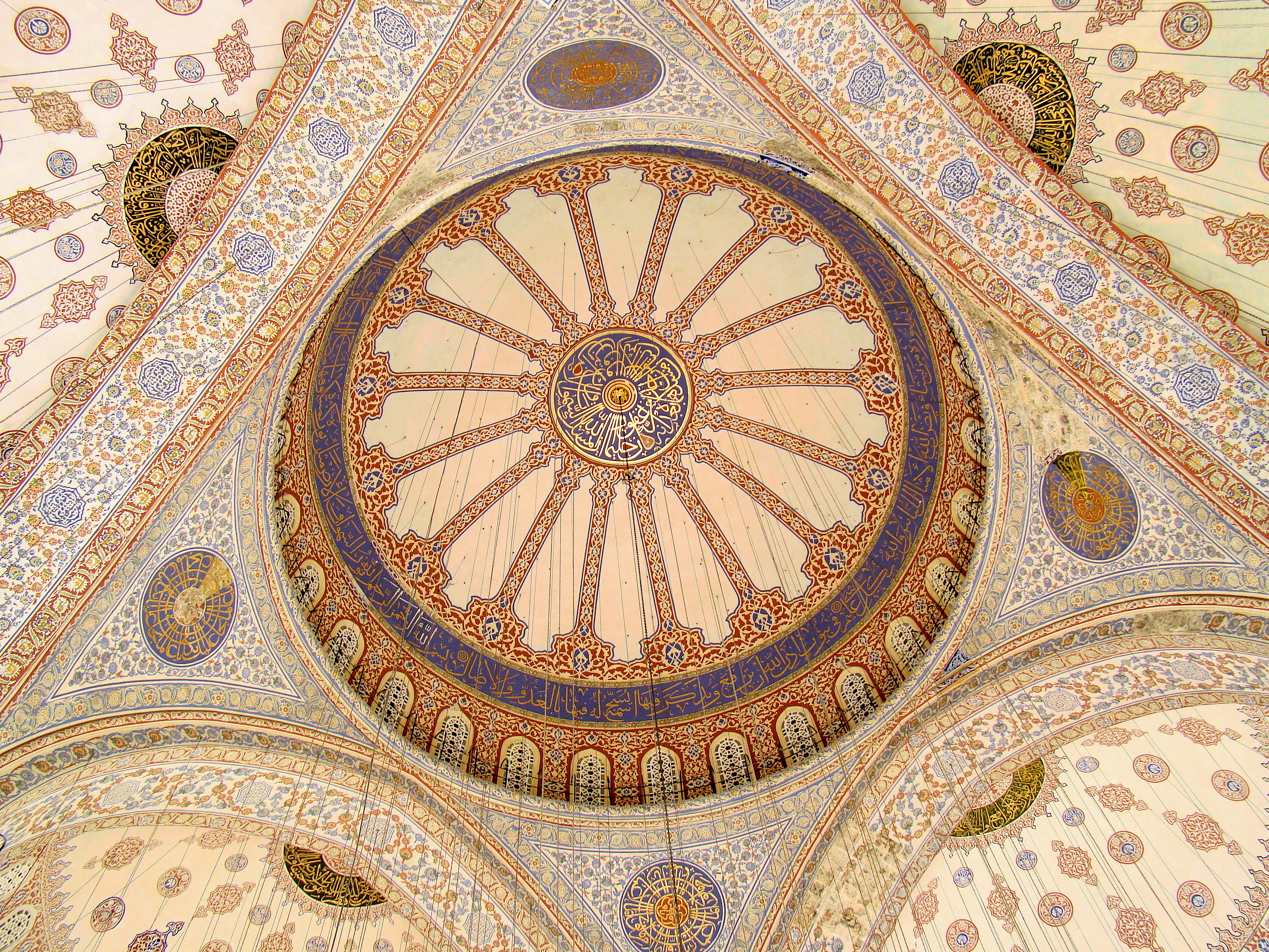 Blue Mosque Ceiling Blue Tiles.JPG