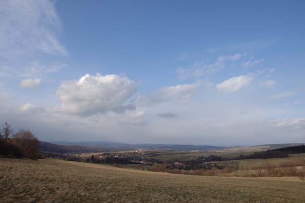 "Comenius-landskab" - udsigt over landsbyen Komna i Tjekkiet. Foto: Karsten Duus