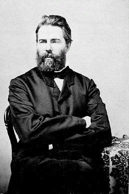 Herman Melville, American author. Reproduction...