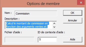 Option de membre