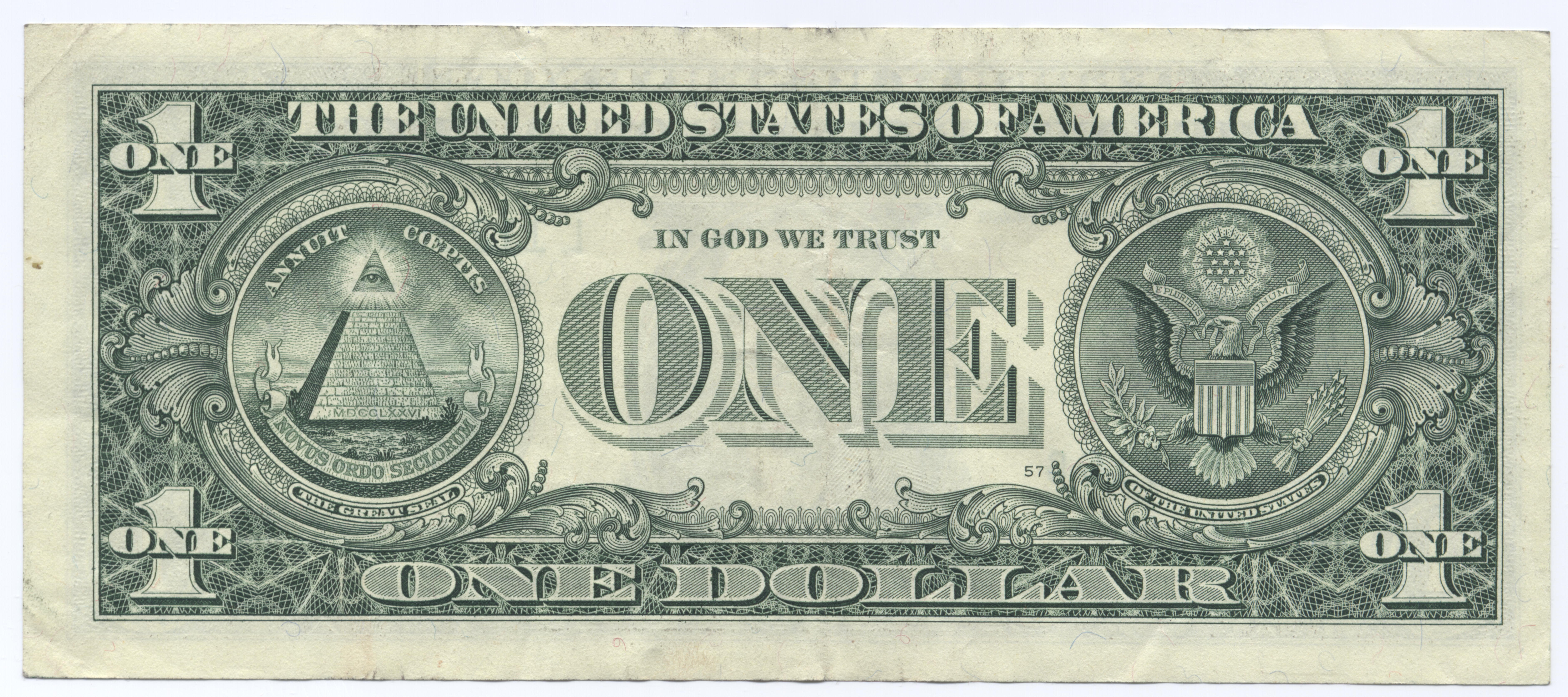 TCE et 49-3 United_States_one_dollar_bill,_reverse