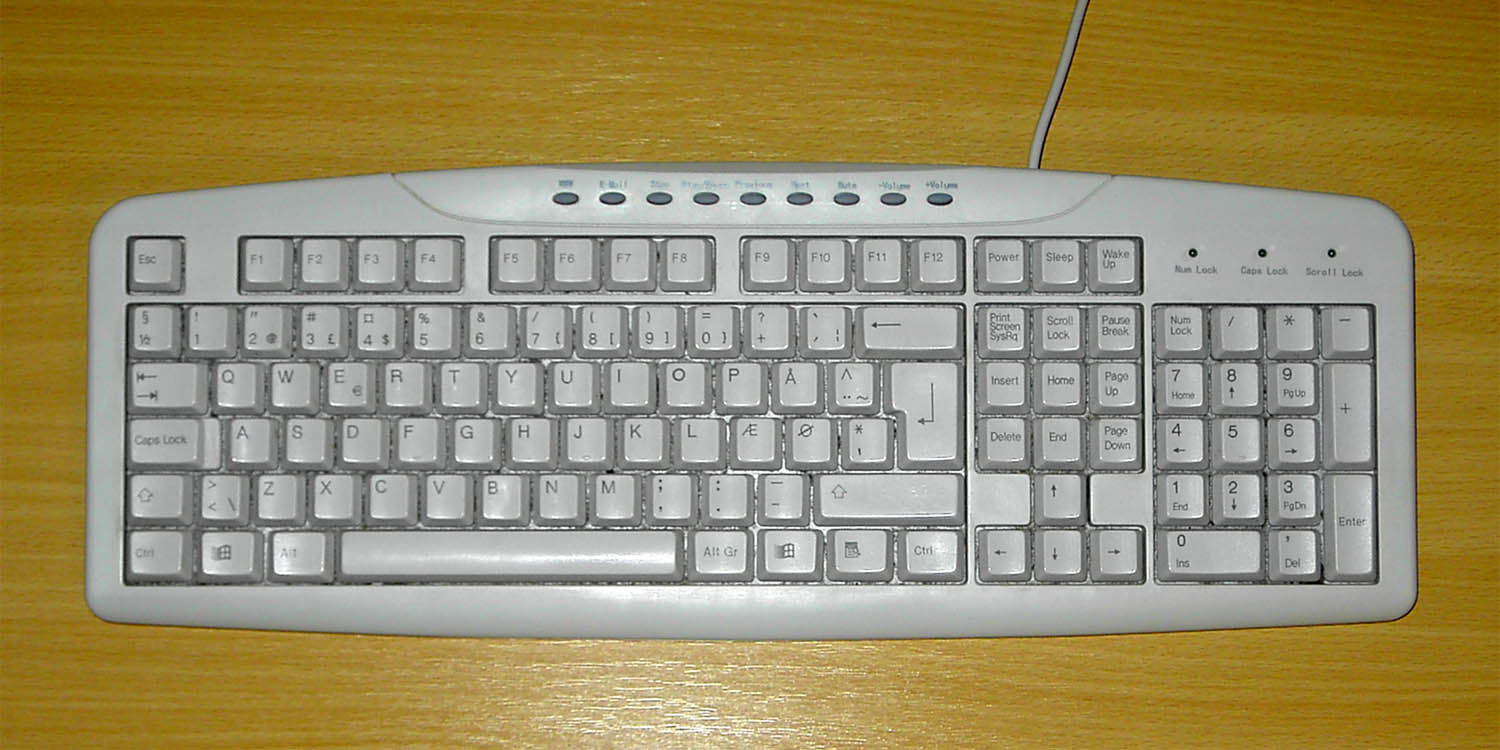 Computer Keyboard Layout Photo