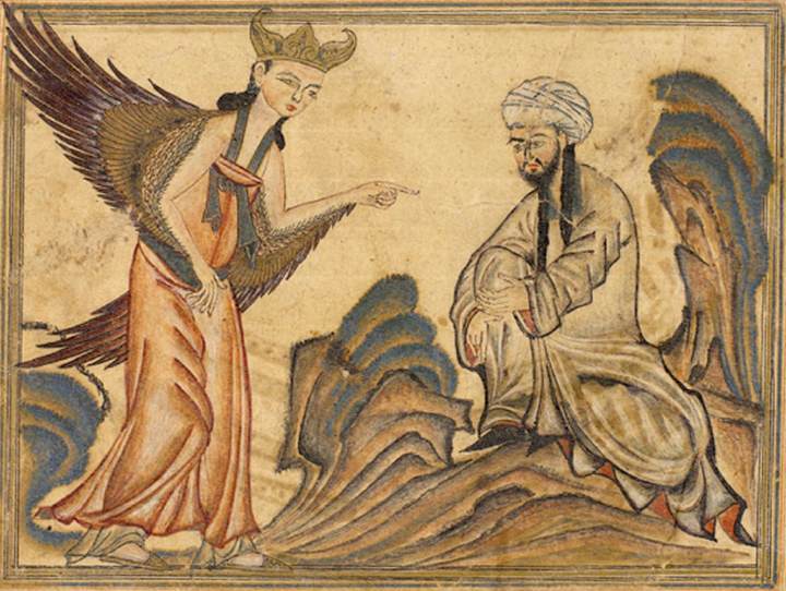 English: Mohammed receiving his first revelati...