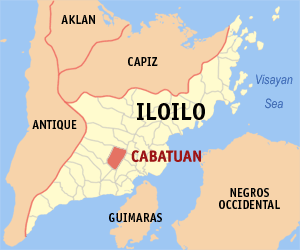 Mapa han Iloilo nga nagpapakita kon hain nahamutangan an Cabatuan