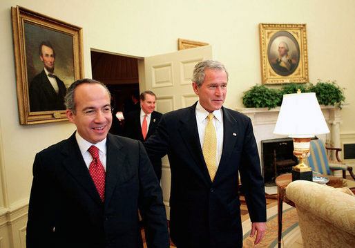 Birds of a Feather ??? Felipe Calderon and War Criminal George W Bush - From Wikipedia, the free encyclopedia