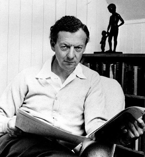 Benjamin Britten at Aldeburgh, 1968, photographer Hans Wild