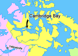 Image:Map indicating Cambridge Bay (hamlet), Nunavut, Canada.png