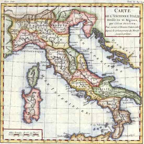 italy old map