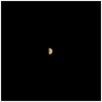 "Half moon" image of Mars