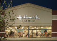 A Hallmark Gold Crown franchise in Evansville, Indiana. HGC-storefront-night Marian's.jpg