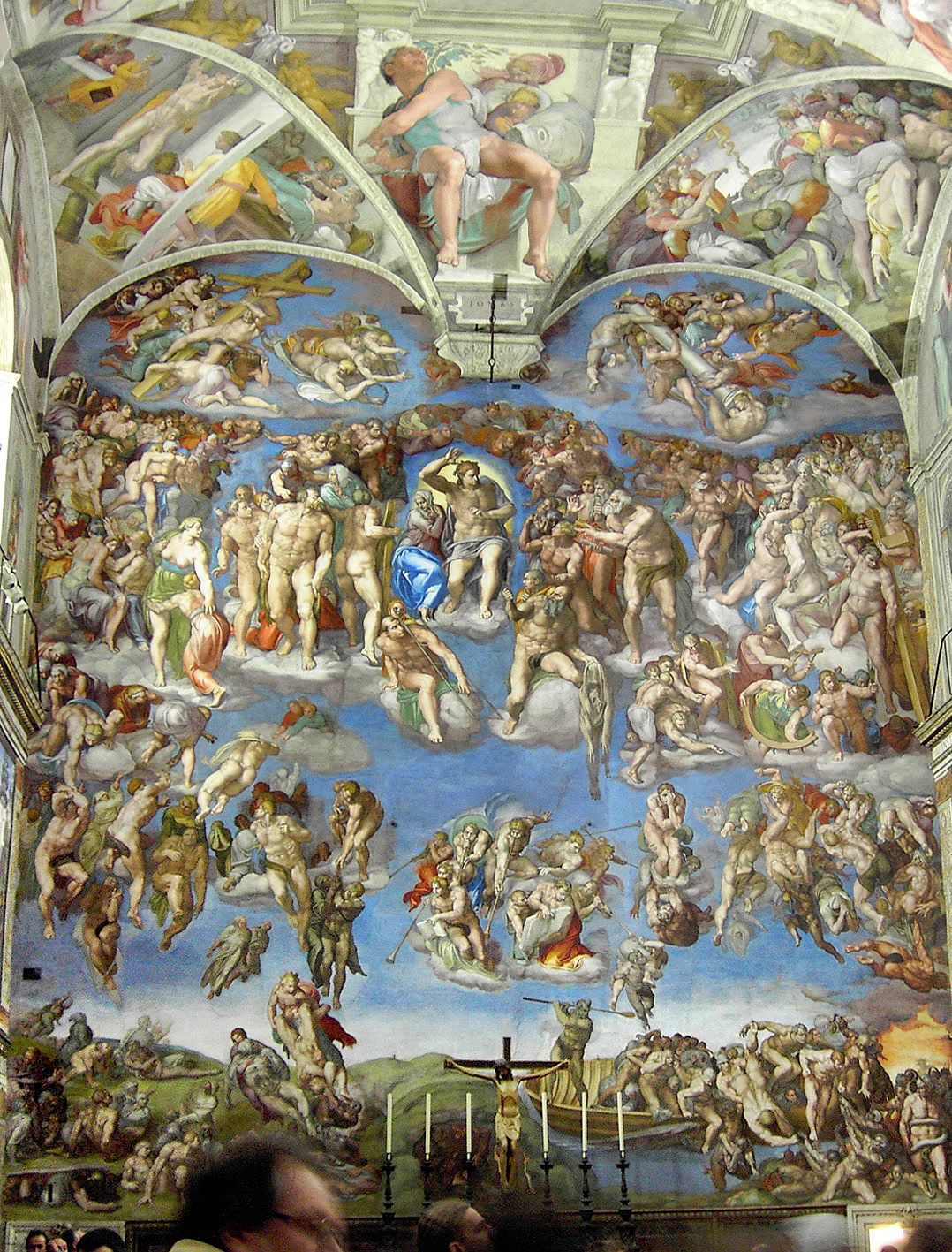 Afresco, O Juízo Final D' Michelangelo Buonarroti (Capela Sistina, Palácio Apostólico,Vaticano