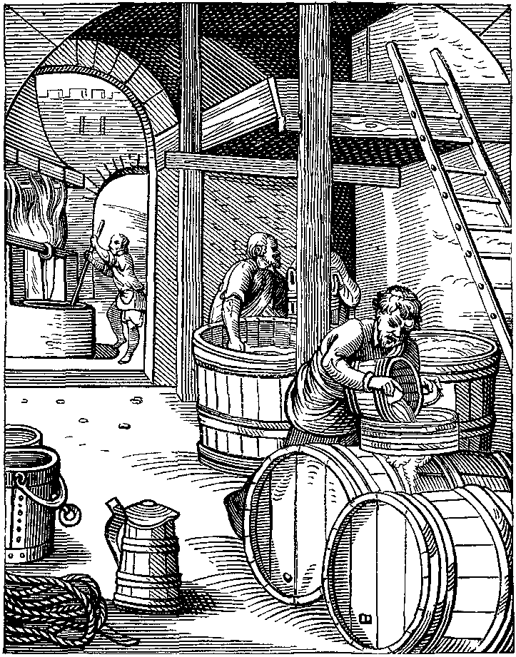 The Brewer, designed and engraved in the Sixteenth Century, by J. Amman.