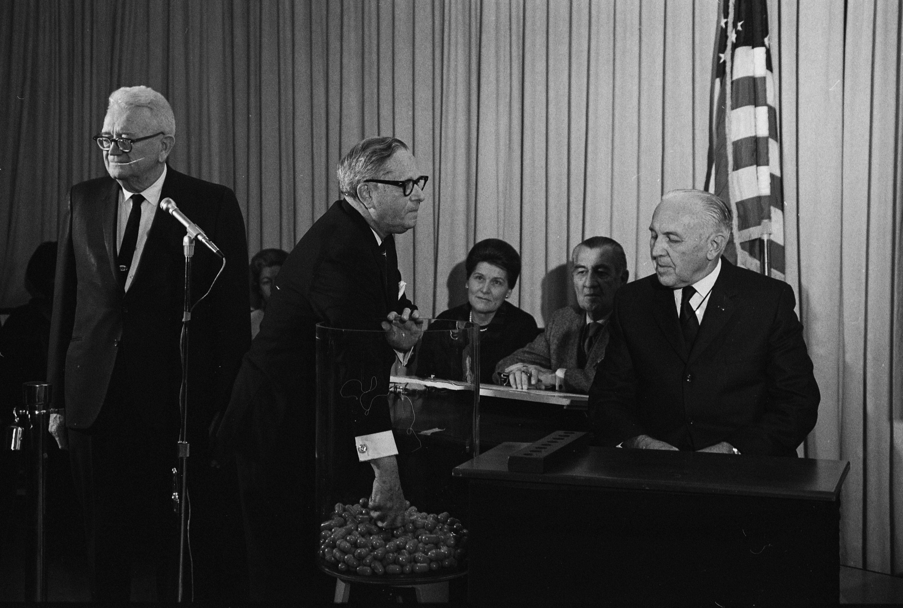 Congressman Alexander Pirnie (R-NY) drawing th...