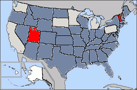 Usa Map 1912