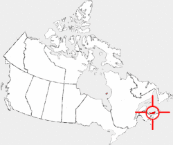 Locator map for Prince Edward Island