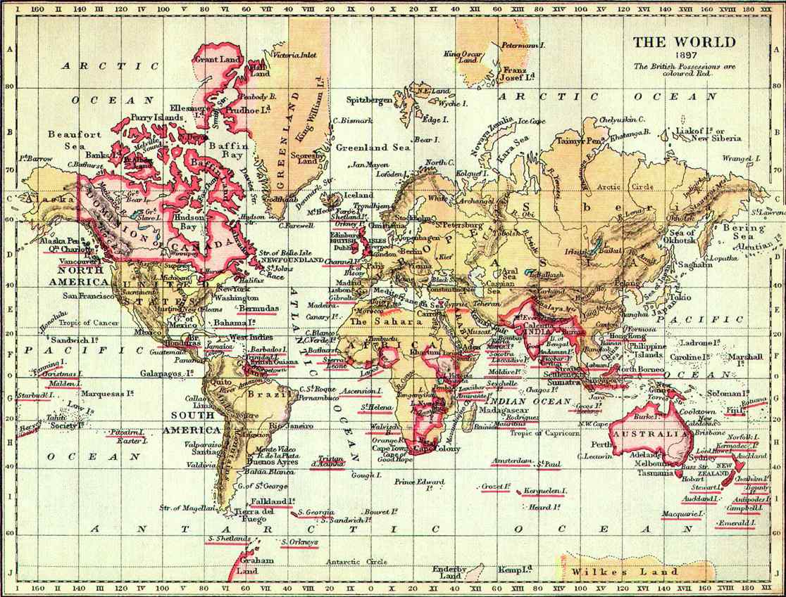 Stunning Image of British Empire in 1897 