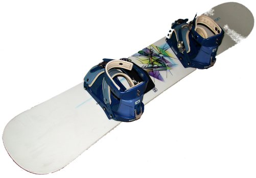 White snowboard with