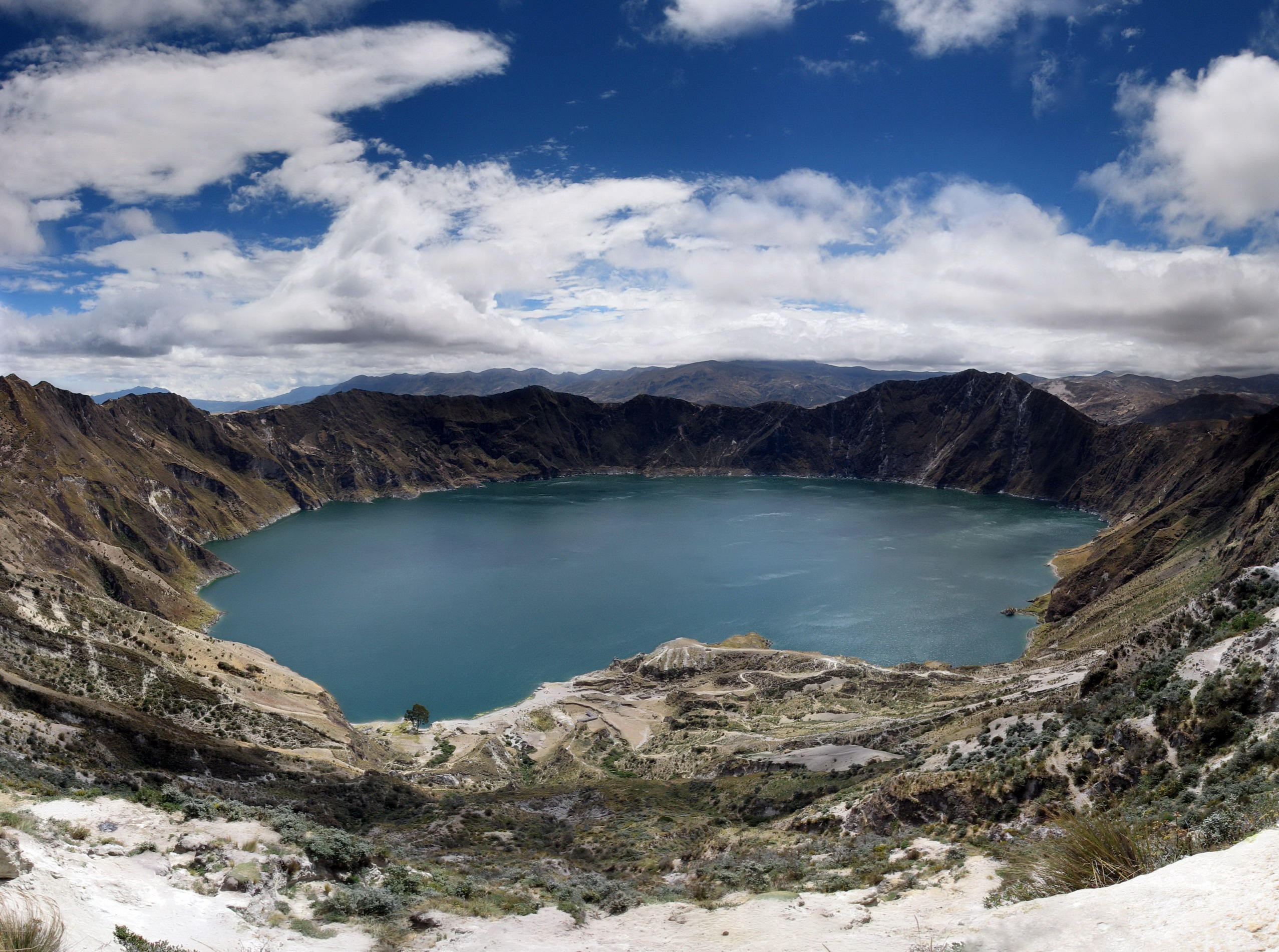 Quilotoa Crater Lake Ecuador